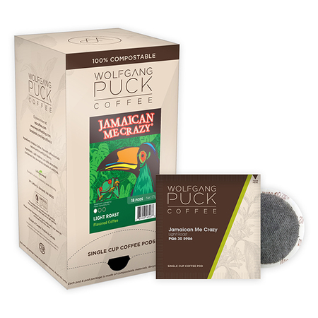 WOLFGANG PUCK COFFEE Jamaican Me Crazy ® Soft Coffee Pods, PK108 PK 016447